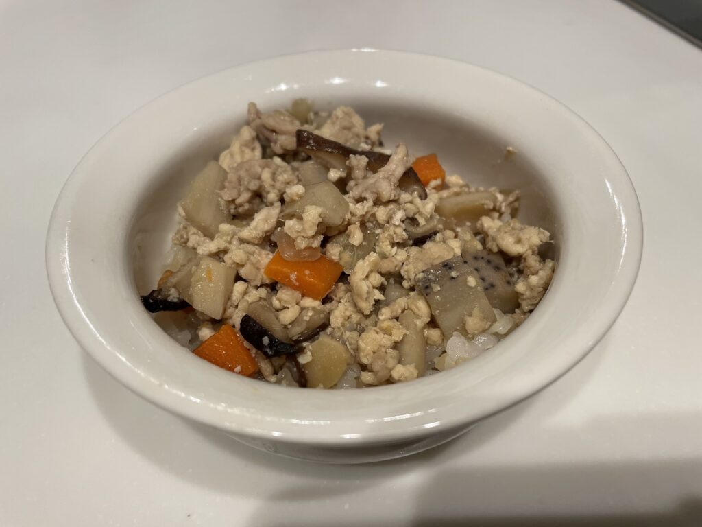 重ね煮そぼろ丼